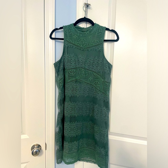 miami Dresses & Skirts - Lace Sage Green Dress size M